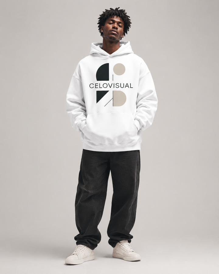Abstract Unisex Oversized Hoodie