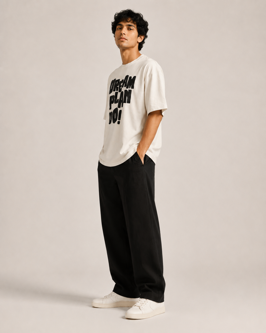 T-shirt Oversized sbiadita Celovisual x AS Colour | Design Dream, Plan, Do