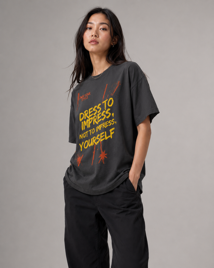 Celovisual x AS Colour Unisex Oversized T-Shirt in verwaschener Optik | Dress to Impress Design
