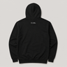 Black hoodie with 'CVSL' logo on the back against a light gray background