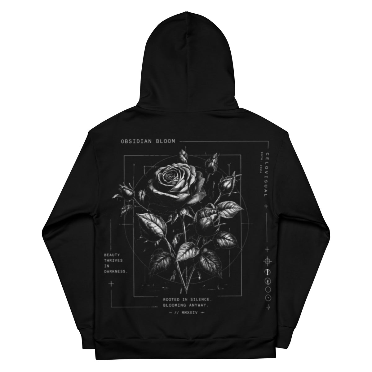 Gray hoodie on a white background