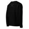 Black sweatshirt on a white background