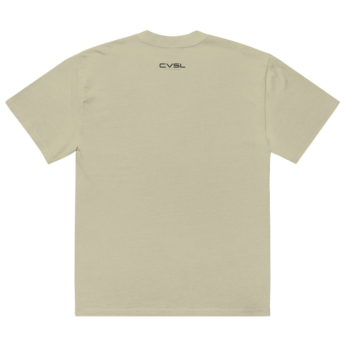 Beige t-shirt on a white background