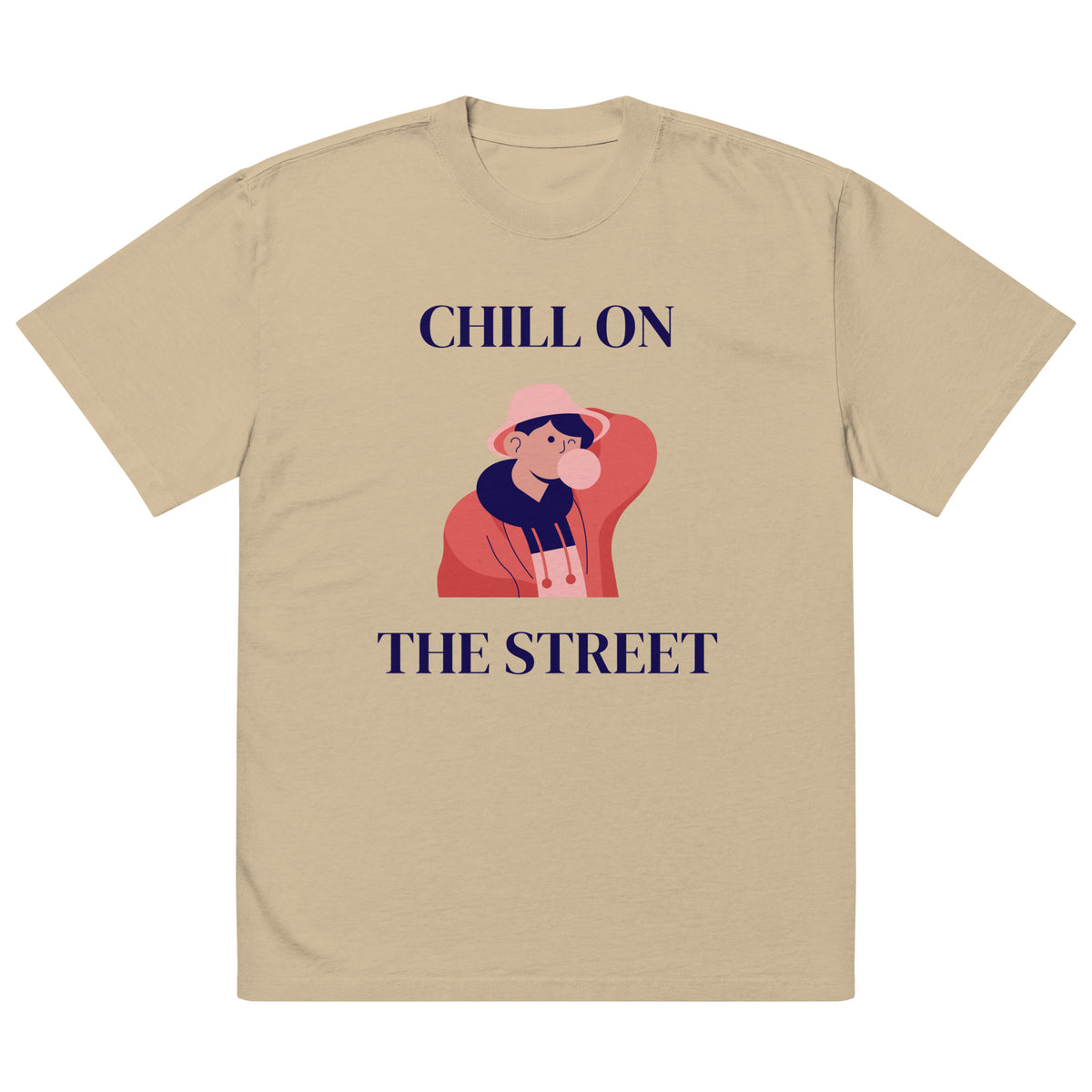 Chill on the Street Classic Oversized Faded T-Shirt product image 11