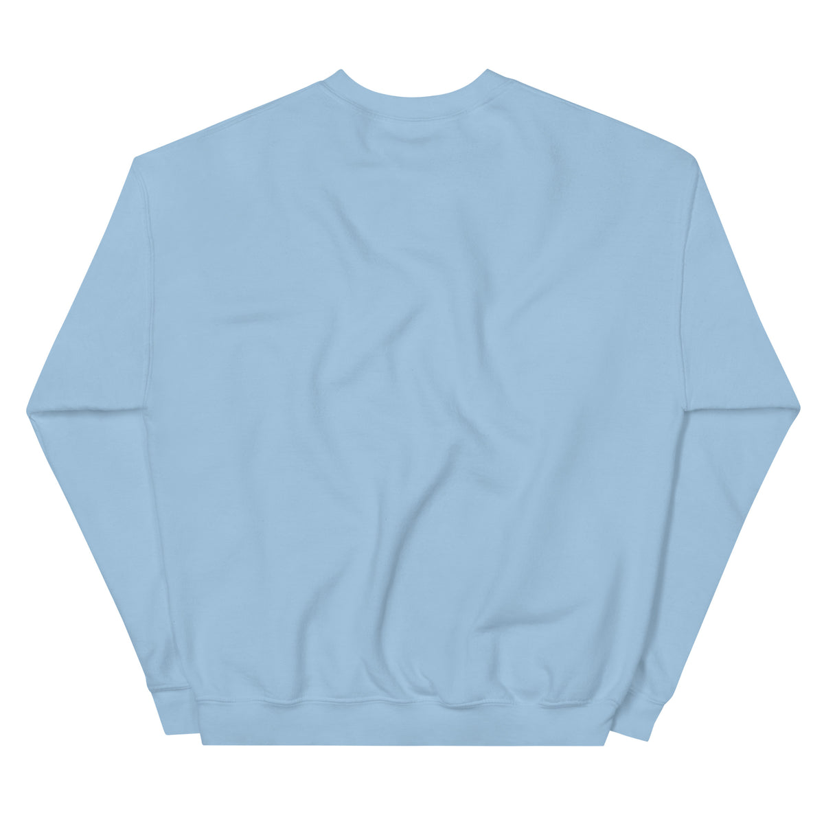 Light blue sweatshirt on a white background