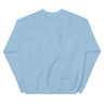 Light blue sweatshirt on a white background